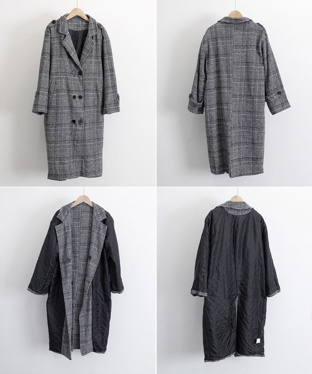 中綿 チェスターコート レディース 韓国