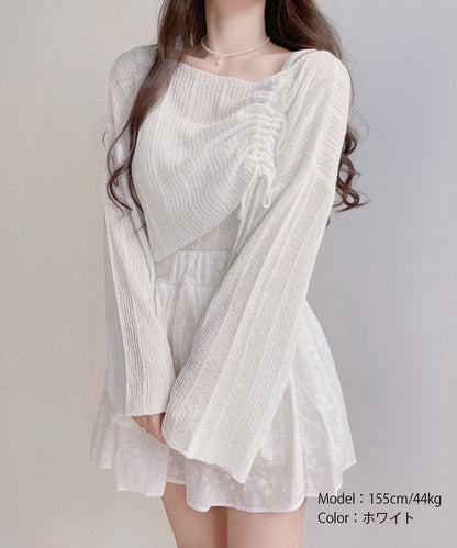 ドローストリング ニットアンサンブル 春夏